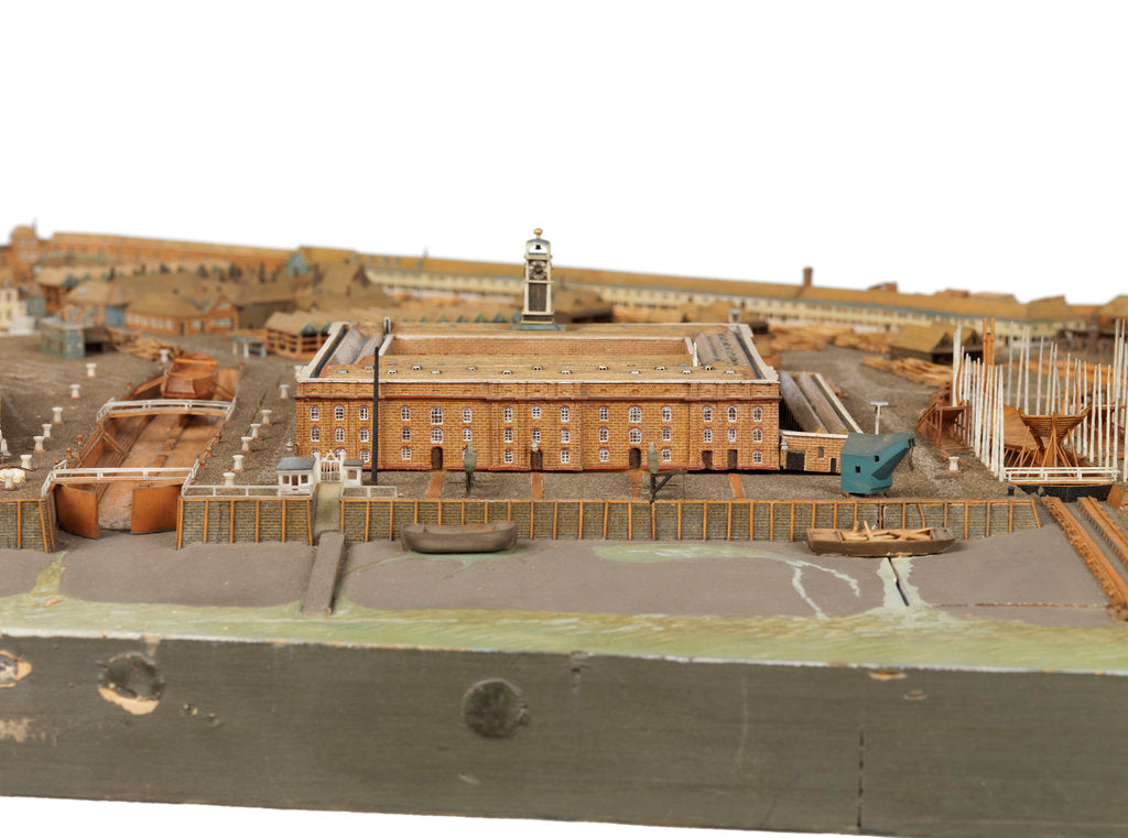 Detail of Royal Dockyard at Deptford by Thomas Roberts