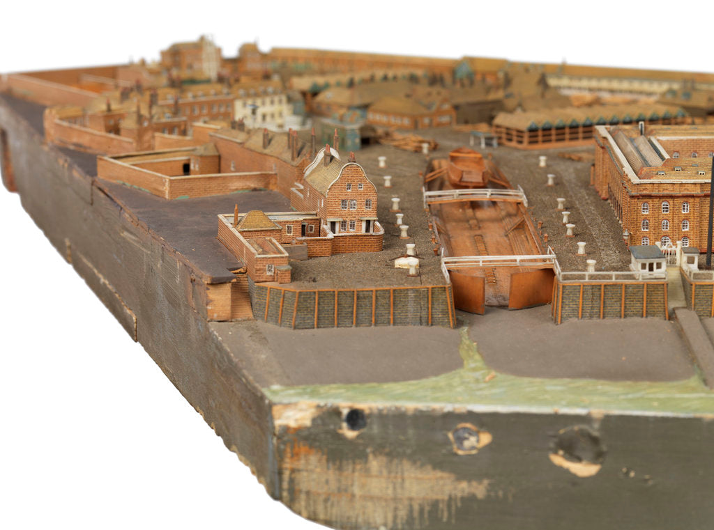 Detail of Royal Dockyard at Deptford by Thomas Roberts
