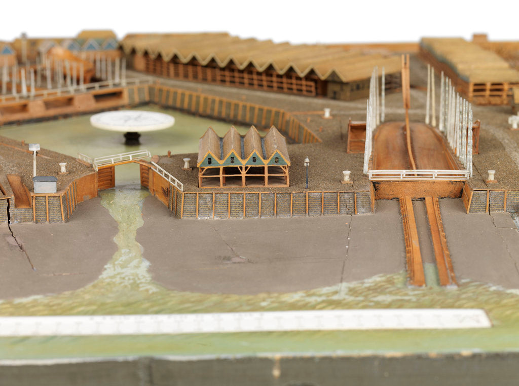 Detail of Royal Dockyard at Deptford by Thomas Roberts