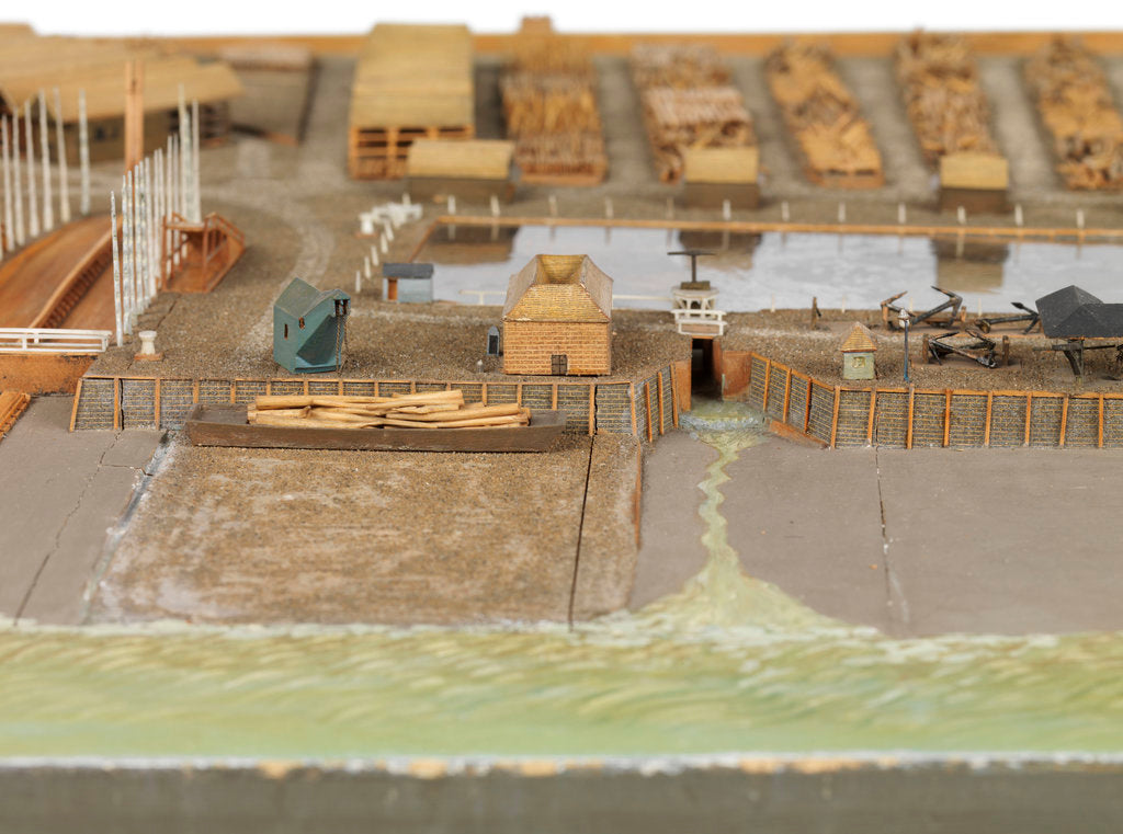 Detail of Royal Dockyard at Deptford by Thomas Roberts