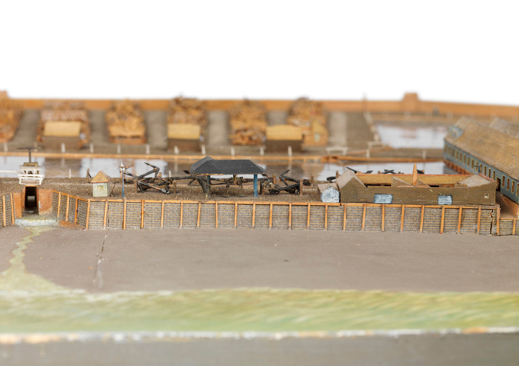 Detail of Royal Dockyard at Deptford by Thomas Roberts