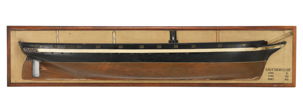 Detail of HMS 'Highflyer' (1851) by unknown