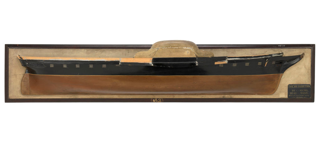 Detail of HMS 'Retribution' (1844) by unknown