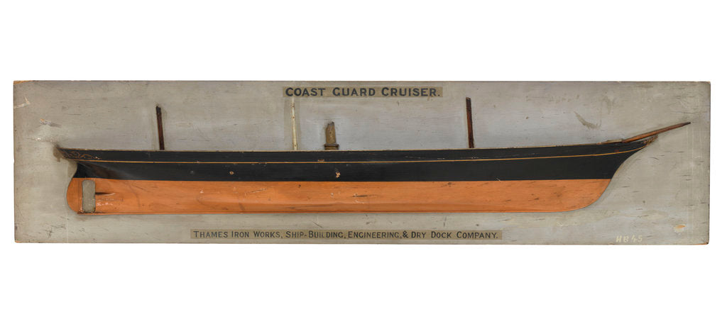 Detail of Model of a coast guard cruiser by unknown