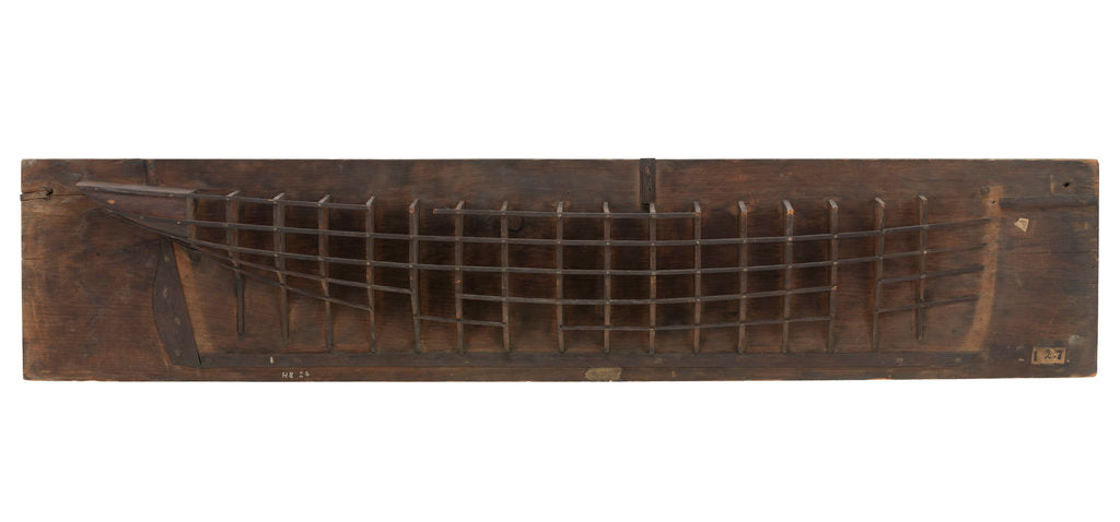 Detail of Model of a passenger/cargo ship by unknown