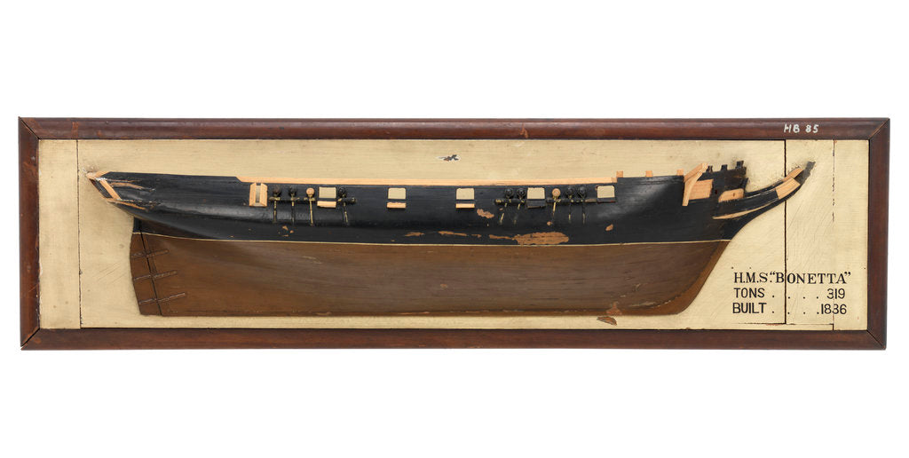 Detail of HMS 'Bonetta' (1836) by unknown