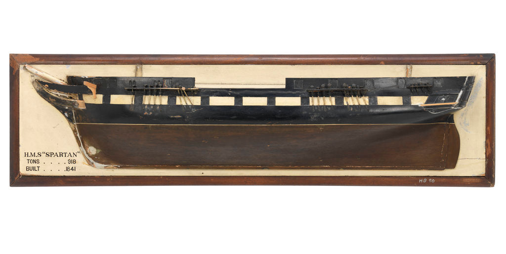 Detail of HMS 'Spartan' (1841) by unknown