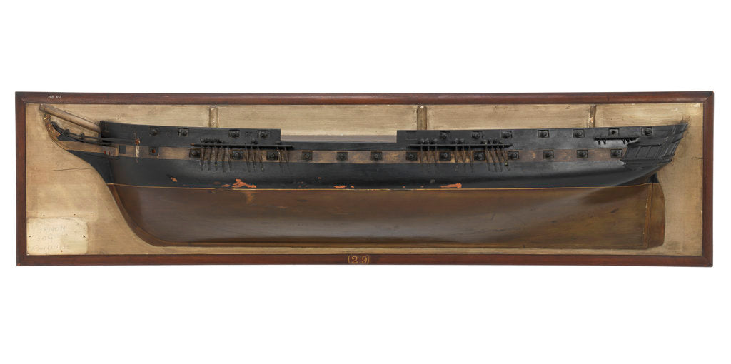 Detail of HMS 'Vernon' (1832) by unknown