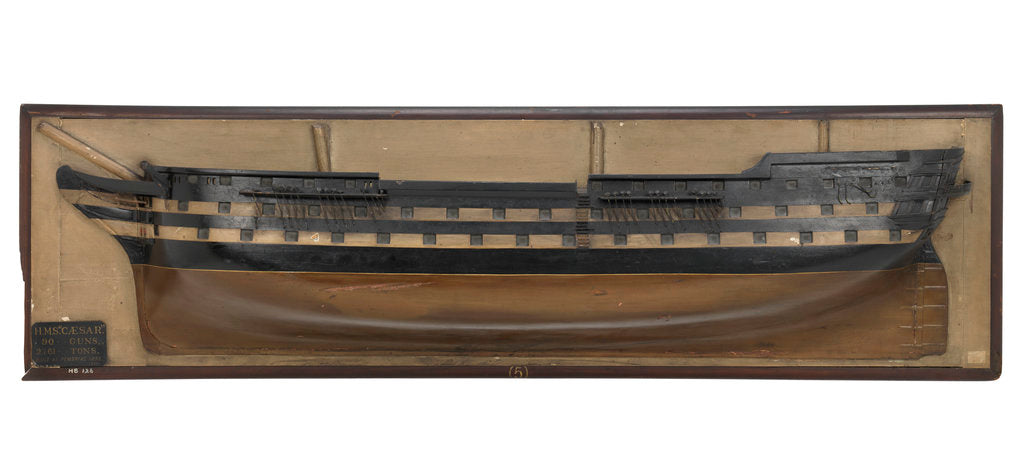 Detail of HMS 'Caesar' (1853) by unknown