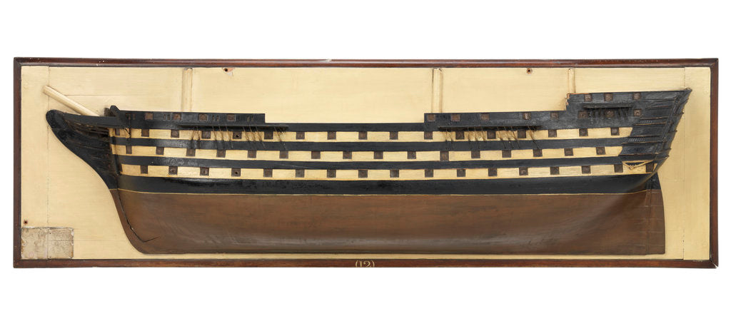 Detail of HMS 'Queen' (1839) by unknown