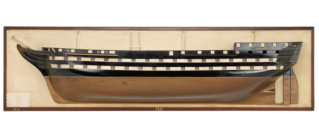 Detail of HMS 'Queen' (1839) by unknown