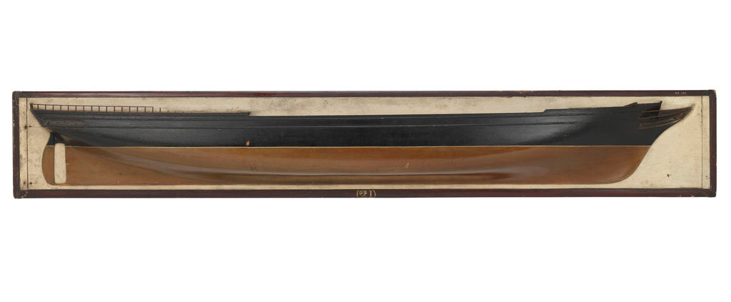 Detail of HMS 'Resolute' (1855) ship model by unknown