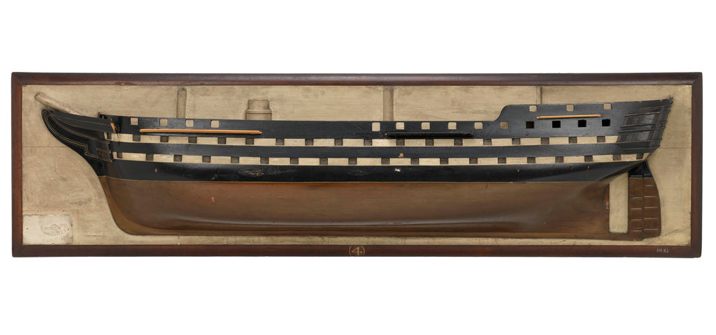 Detail of HMS 'Rodney' (1833) by unknown