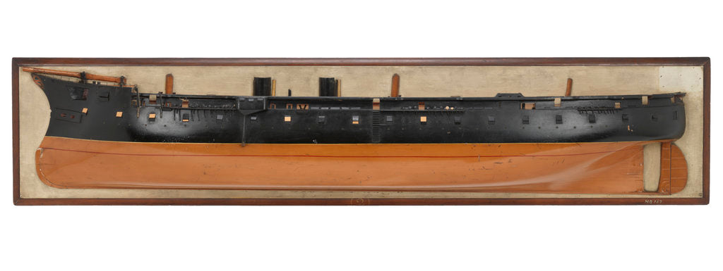 Detail of HMS 'Lord Warden' (1865) by unknown