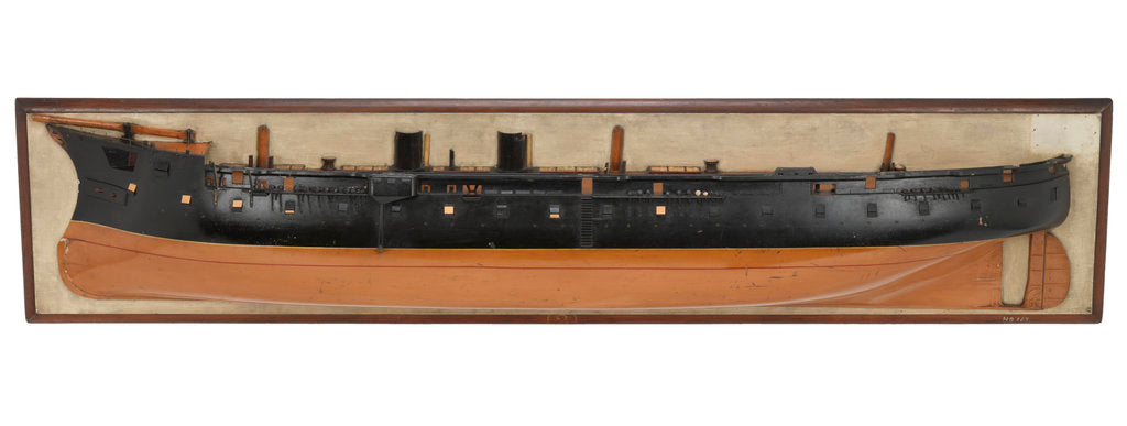 Detail of HMS 'Lord Warden' (1865) by unknown