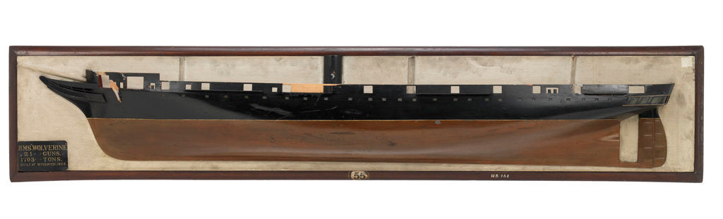 Detail of HMS 'Wolverine' (1863 by unknown