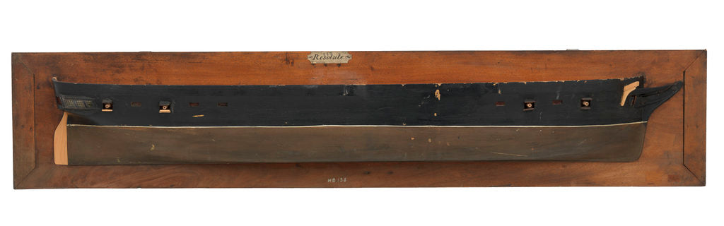 Detail of HMS 'Resolute' (1855) ship model by unknown