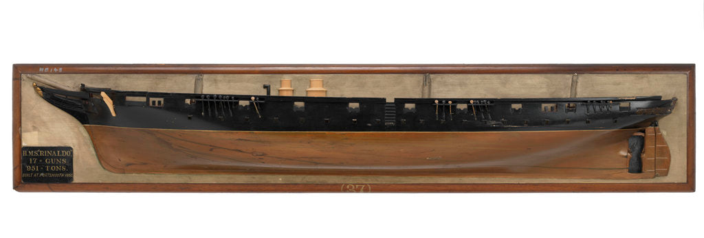 Detail of HMS 'Rinaldo' (1860) by unknown