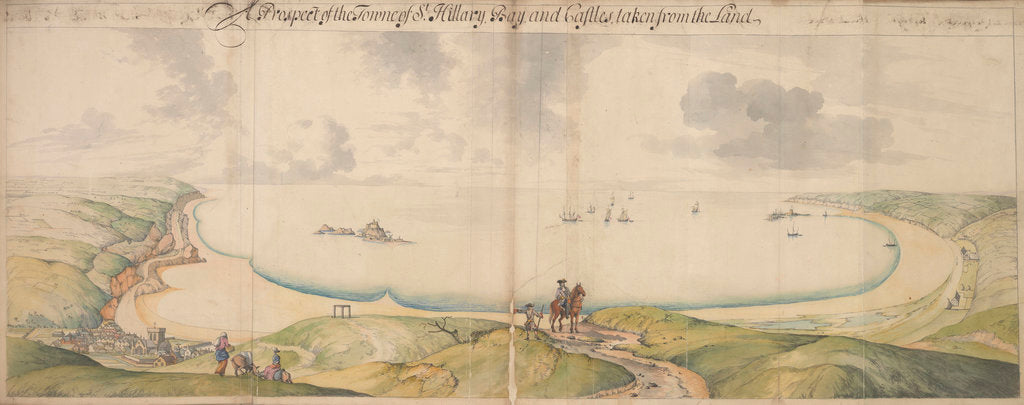 Detail of The Prospect of the Towne of St Hillary and Castles Taken from the Land by Bernhard de Gomme