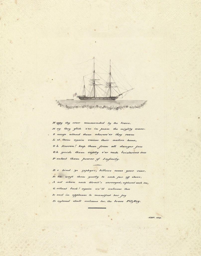 Detail of Admiral John Lort Stokes (1812-1885) by John Lort Stokes