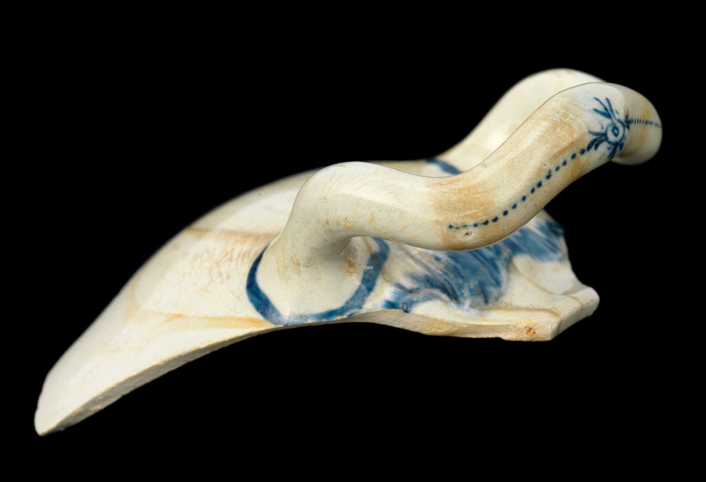 Detail of Pearlware Tureen Fragment by Wedgwood