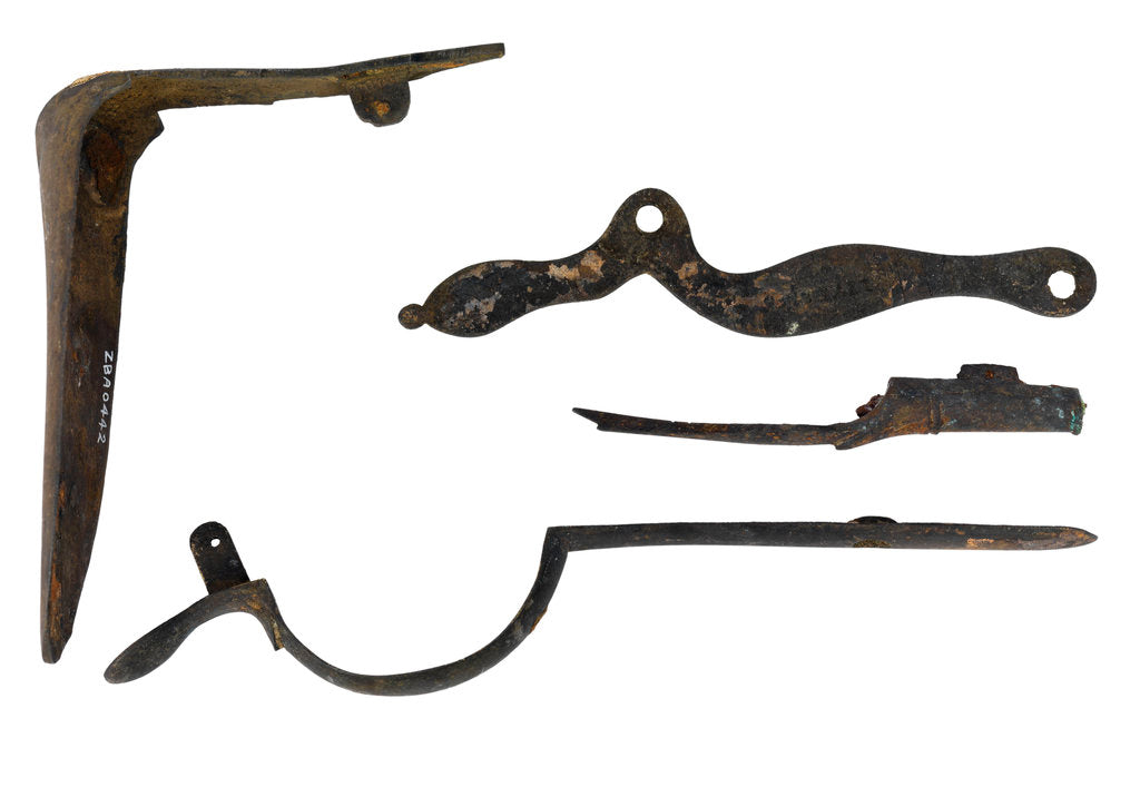 Detail of Gun furniture (4 parts) by Jonathan Buttall