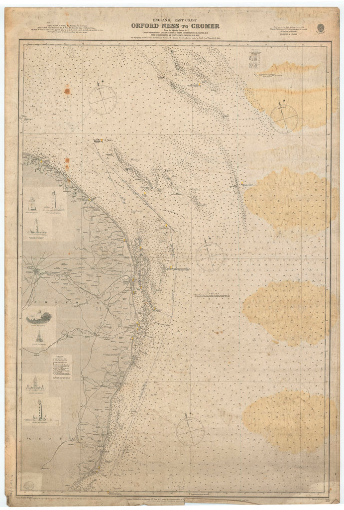 Detail of England East Coast: Orford Ness to Crome by British Admiralty