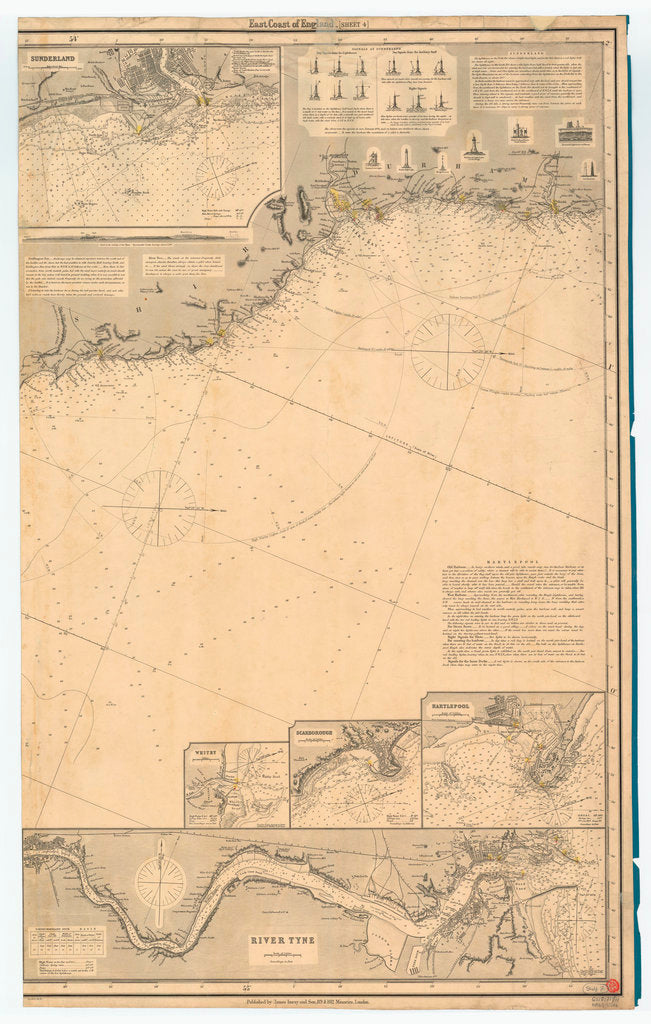 Detail of England East Coast. Sheet 4 by James Imray & Son