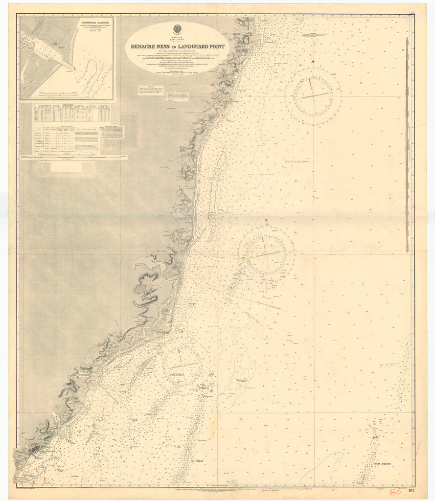 Detail of England East Coast: Benacre Ness to Landguard Point by unknown