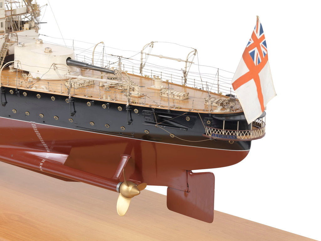Detail of HMS 'Leviathan' (1901) by John Brown & Co. Ltd