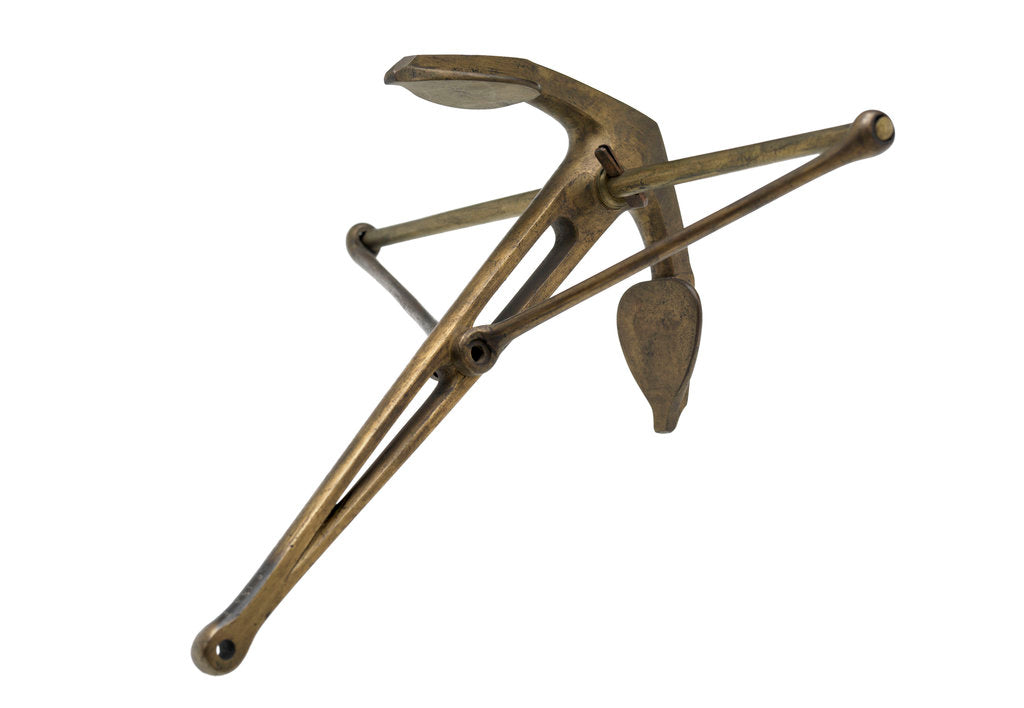 Detail of Frame stock anchor - shank hollowed out 1829 by unknown