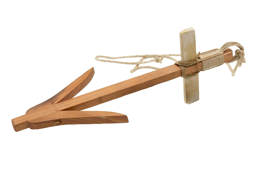 Detail of Anchor model - wooden killick - Greek/Roman by unknown