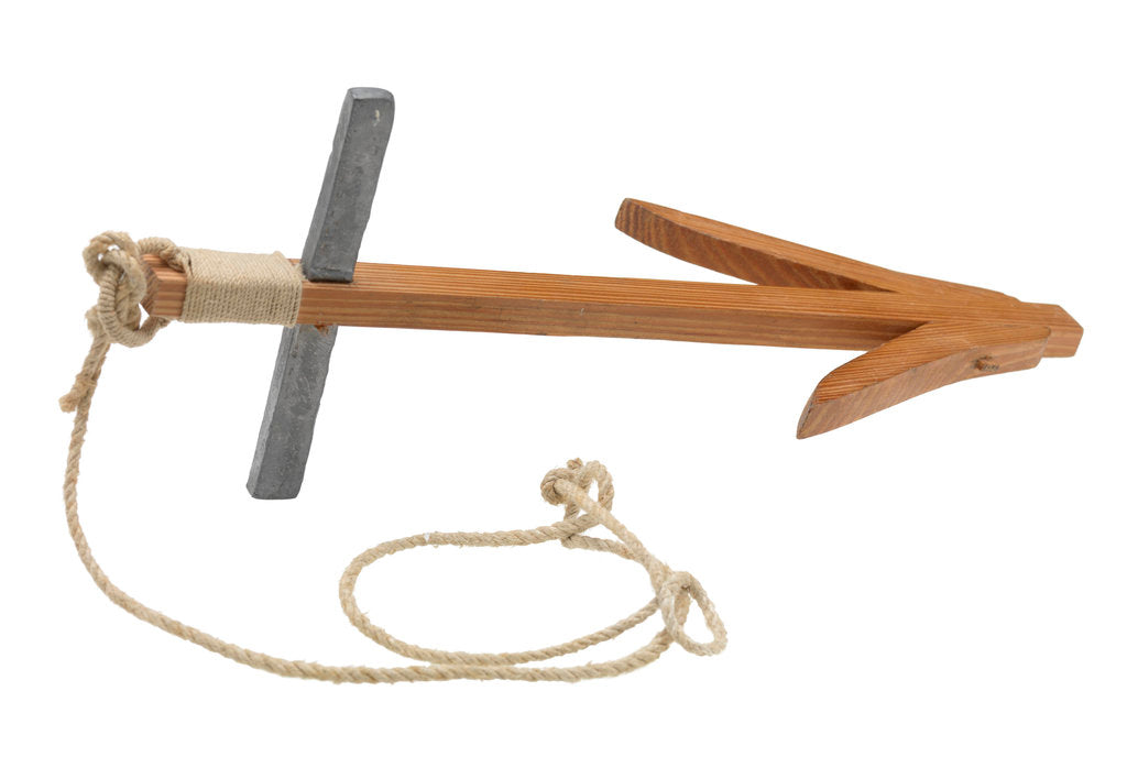 Detail of Anchor model - wooden killick - Greek/Roman by unknown