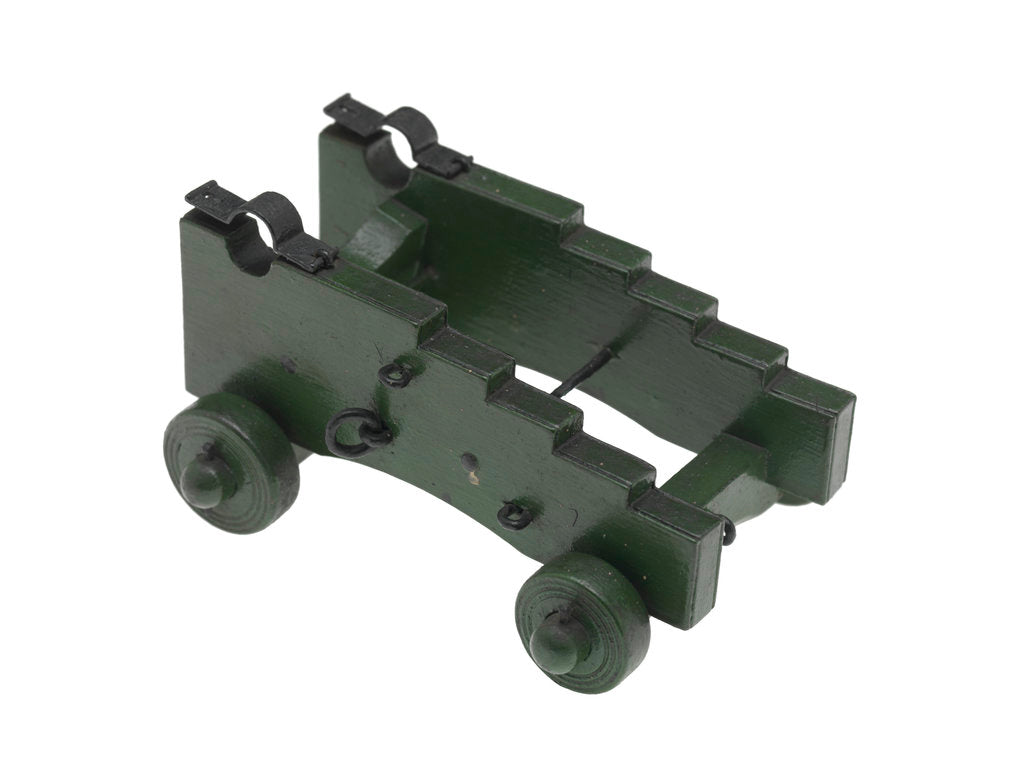 Detail of Gun carriage model by unknown