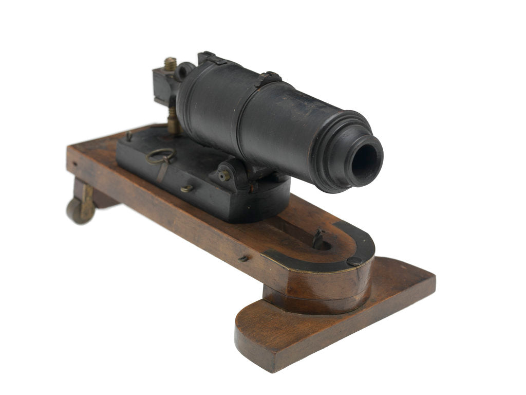 Detail of Carronade model by unknown