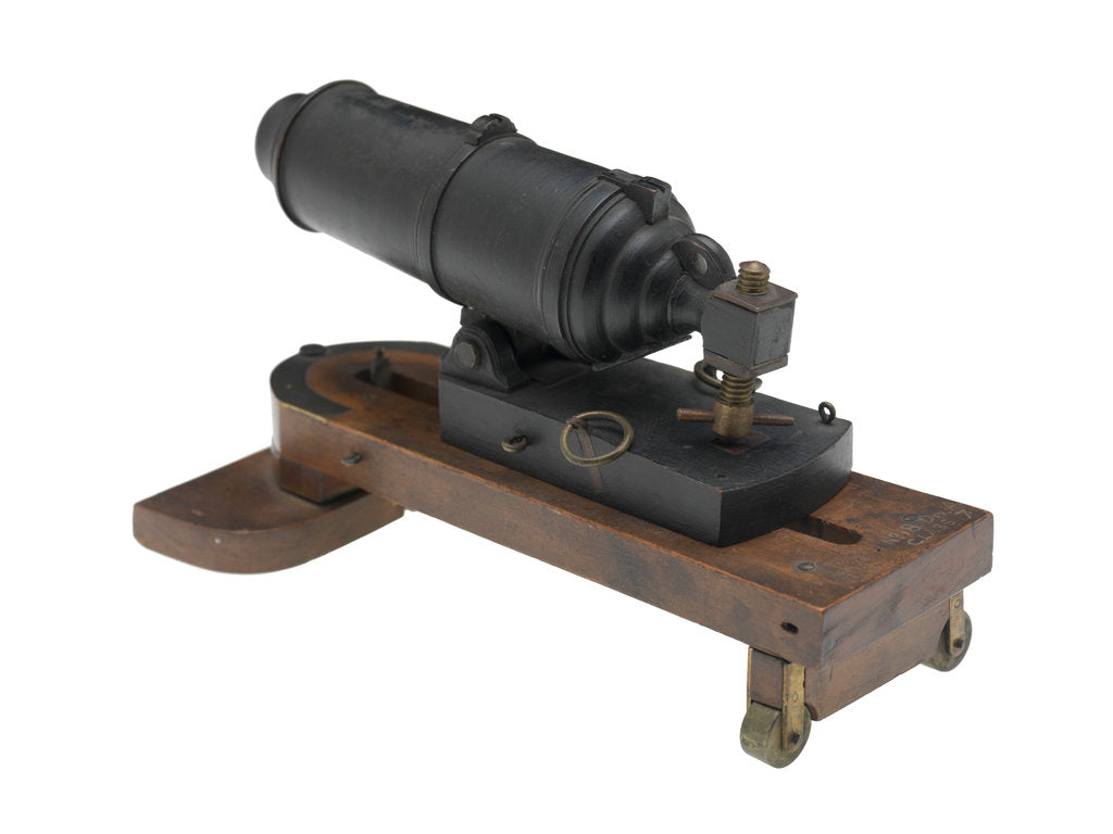 Detail of Carronade model by unknown