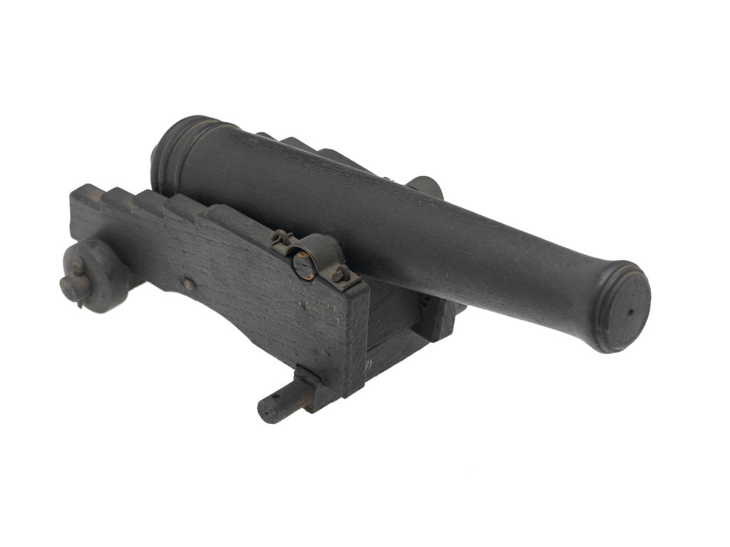 Detail of Ordnance model; Gun model by unknown