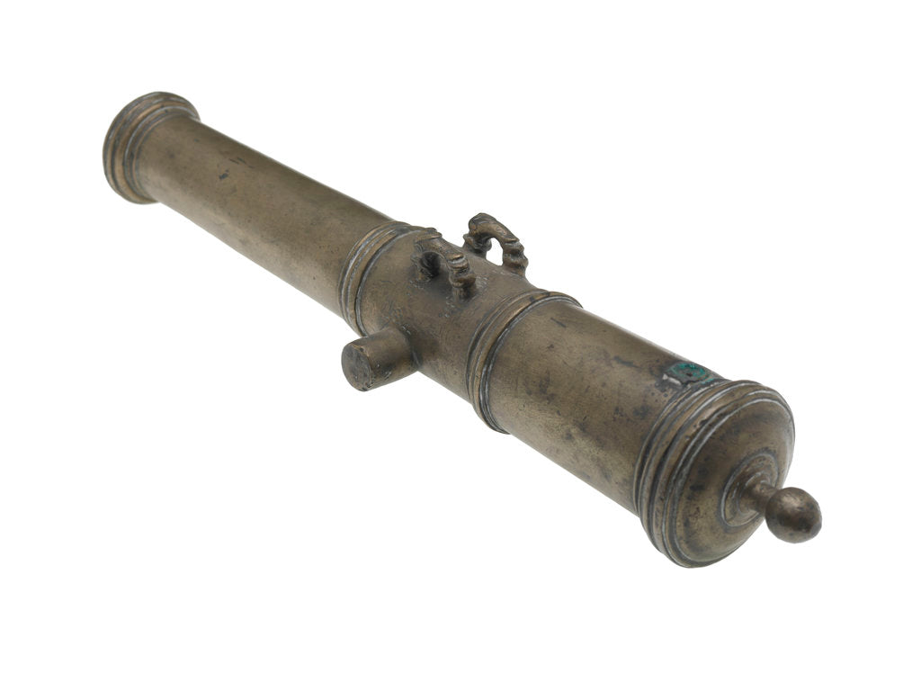 Detail of Ordnance model; Gun model by unknown