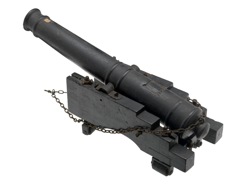 Detail of Ordnance model; Gun model by unknown