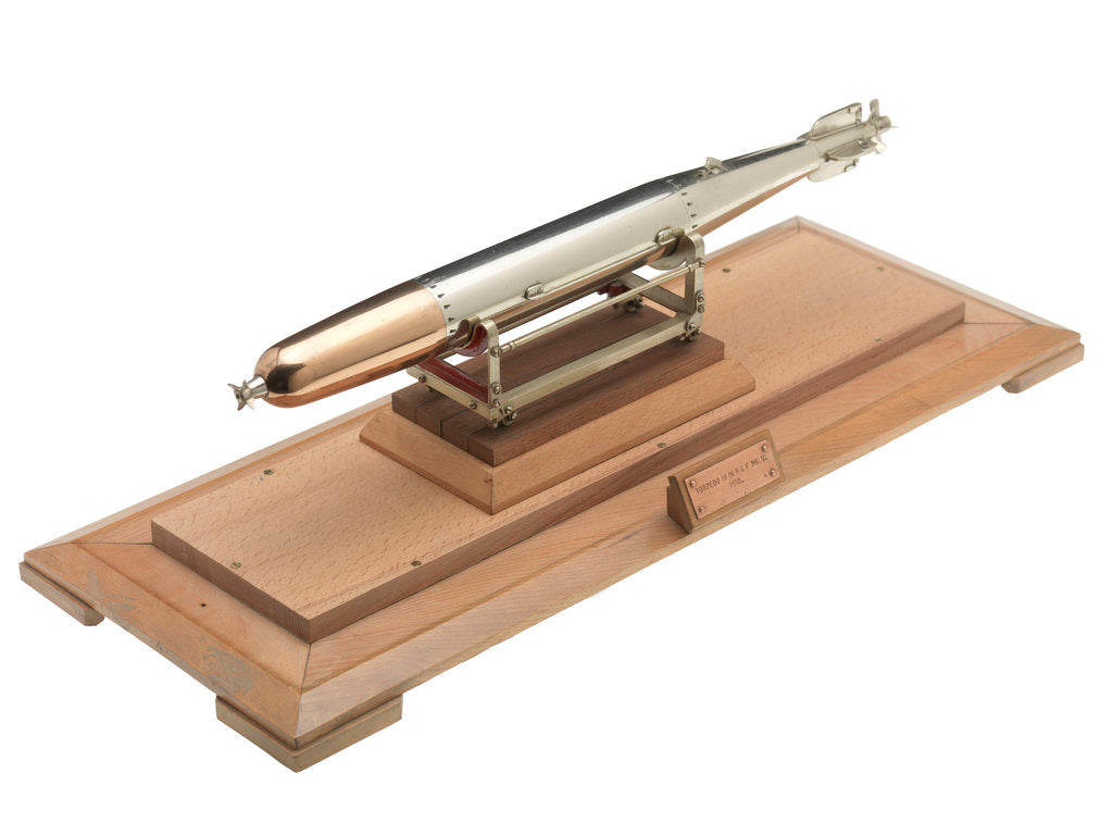 Detail of Ordnance model; Torpedo model by unknown