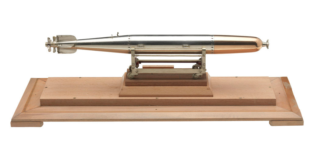 Detail of Ordnance model; Torpedo model by unknown