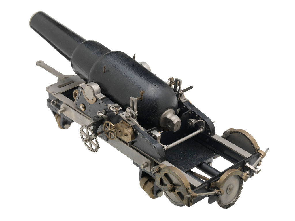 Detail of Equipment model; Gun model by F.J. Elwall
