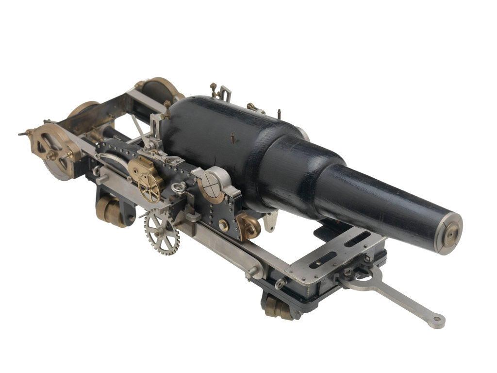 Detail of Equipment model; Gun model by F.J. Elwall