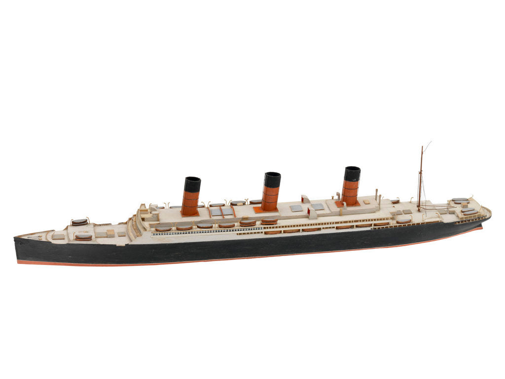 Detail of Waterline model; Miniature model by Reginald Carpenter