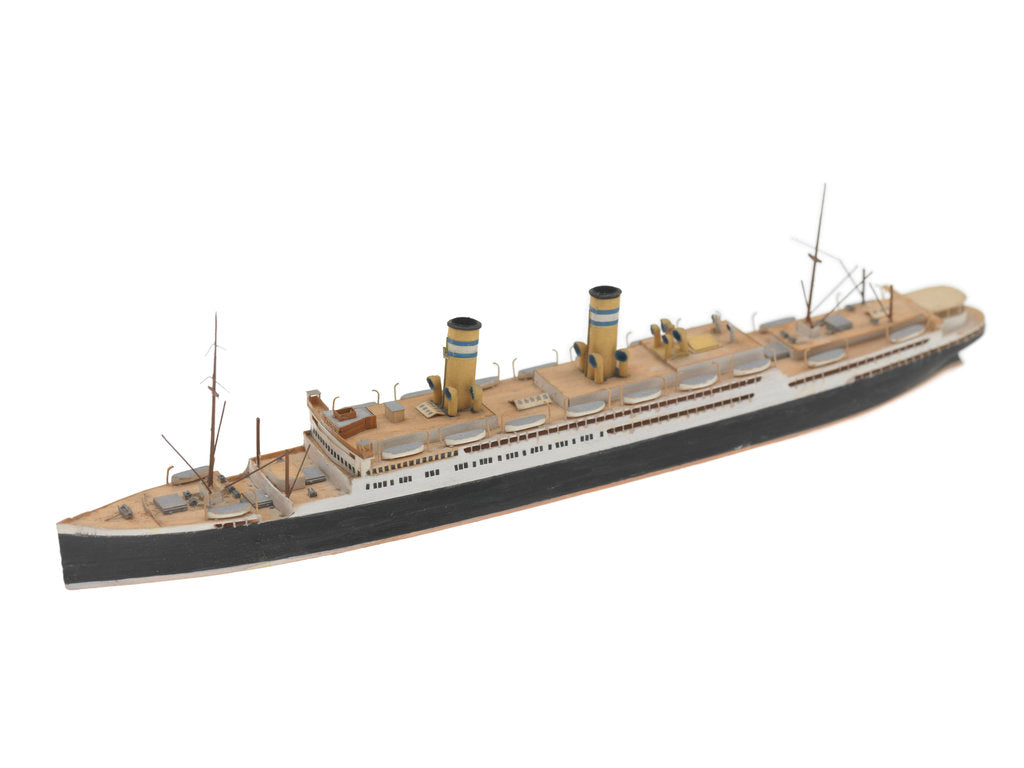 Detail of Waterline model; Miniature model by Reginald Carpenter