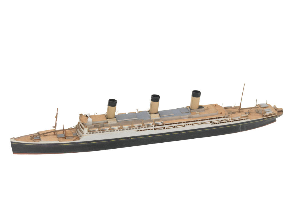Detail of Waterline model; Miniature model by Reginald Carpenter