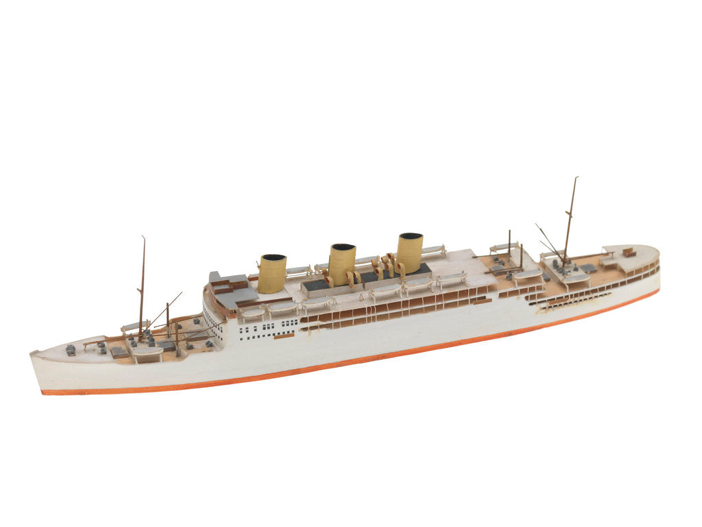 Detail of Waterline model; Miniature model by Reginald Carpenter