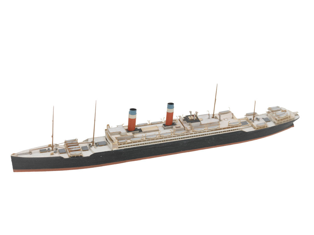 Detail of Waterline model; Miniature model by Reginald Carpenter