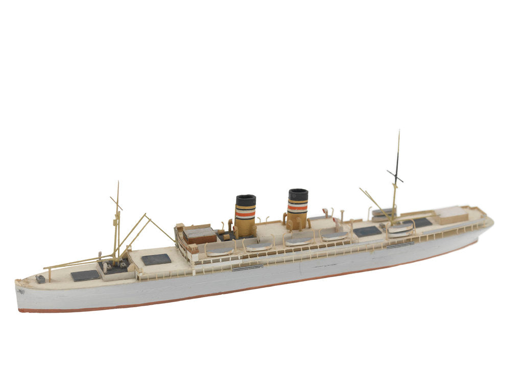 Detail of Waterline model; Miniature model by Reginald Carpenter