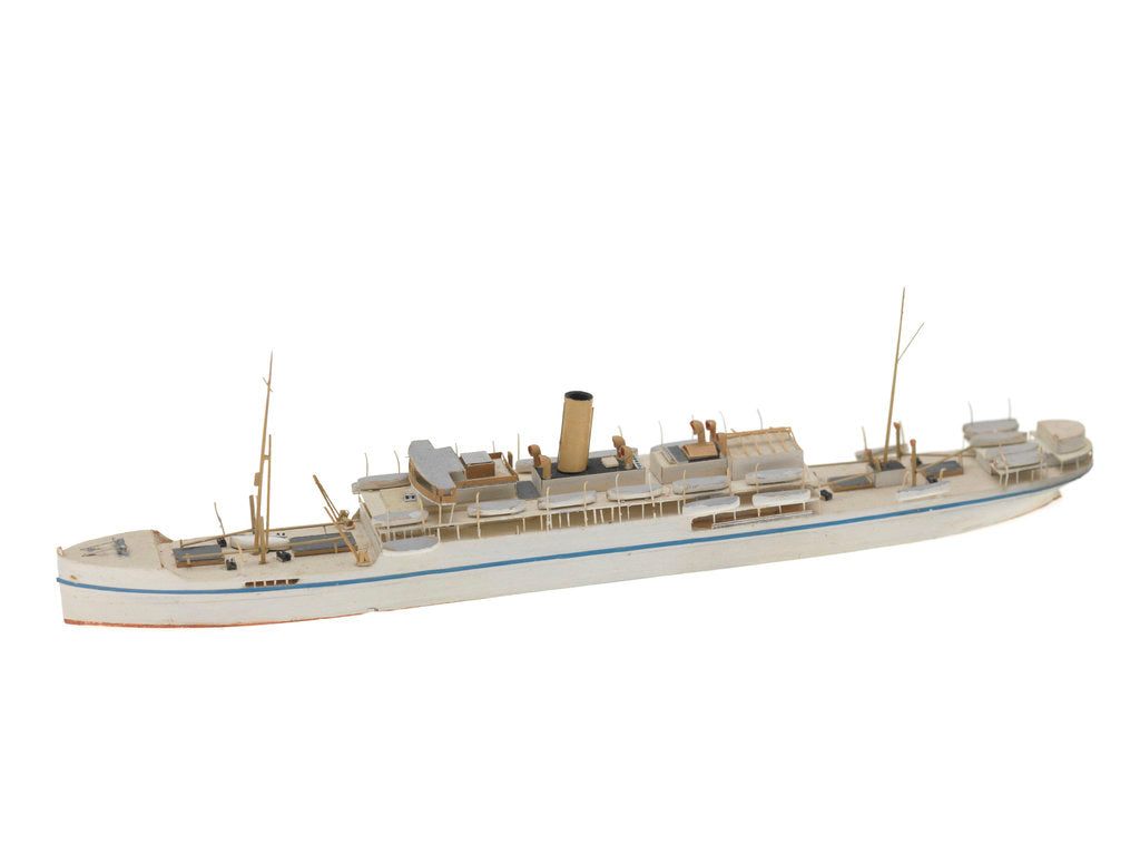Detail of Waterline model; Miniature model by Reginald Carpenter